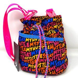 Converse Womens Bag 10021615-A01 MINI BUCKET CROSSBODY Canvas My Story My Hustle